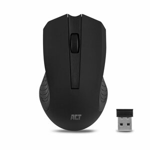 ACT AC5105 | Draadloze Muis | Links- en Rechtshandig | RF | 1600 DPI | Zwart