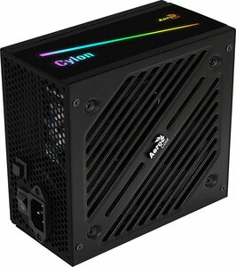 Aerocool PSU Cylon 500W RGB 80 PLUS Soft, black, flat cables