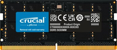 Crucial | 1x32GB DDR5 | 4800MHz | SODIMM | CL40 | Geheugenmodule | RAM