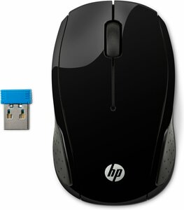 HP 200 | Draadloze Muis | Links- en Rechtshandig | RF | 1000 DPI | Zwart