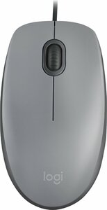 Logitech M110 Silent | Bekabelde Muis | Links- en Rechtshandig | USB-A | 1000 DPI | Grafiet/Grijs
