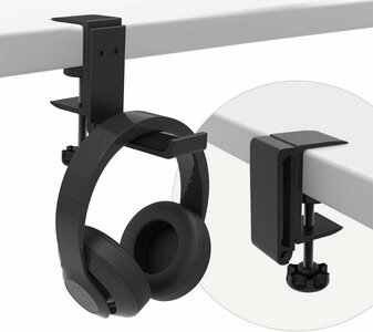 MMOBIEL Koptelefoon Houder voor onder Bureau – Koptelefoon Standaard – Verstelbare Headset Stand – Headset Hanger – Hoofdtelefoon Headset Houde