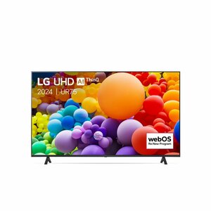LG 75UR75006LK 75" | 4K Ultra HD LED Smart TV | WebOS + Wifi | HDR10 | AI Geluidsoptimalisatie | 60Hz