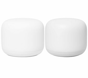 Google Nest (2-pack) | Wifi 5 | Mesh Wifi-systeem | Gigabit Ethernet Dual-band (2.4 GHz / 5 GHz) | 2200Mbit/s