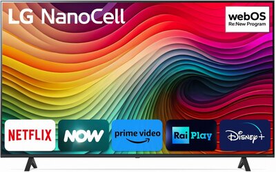LG NanoCell 50NANO81T6A 50" | Ultra HD 4K NanoCell Smart TV | WebOS + Wifi | NanoCell voor Levendige Kleuren | HDR10 | 50Hz Geavanceerde NanoCe