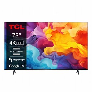 TCL 75V6B 75" | 4K Ultra HD LED Smart TV | Google TV + Wifi | HDR10 | 60Hz