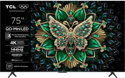 TCL 75C6K | 75'' Ultra HD 4K | QD-MiniLED Smart TV | Wifi | Dolby Vision | HDR10+ | 120Hz (2025)