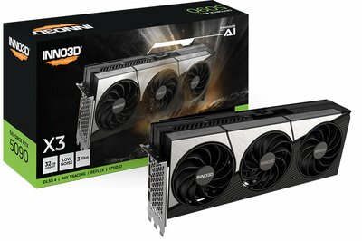 INNO3D GeForce RTX 5090 X3 | 32 GB GDDR7 VRAM | 4K Gaming & AI | Videokaart | GPU | Nvidia