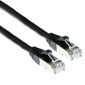 ACT netwerkkabel | Cat6A | S/FTP (S-STP) | 30 m | Zwart | FB6930