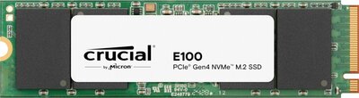 Crucial E100 2TB | PCIe NVMe SSD | Gen4 M.2 | 7.400 MB/s lezen | 7.000 MB/s schrijven