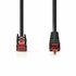 Nedis CCGP85227BK10 netwerkkabel Zwart 1 m Cat6 SF/UTP (S-FTP)_