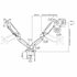 ACT AC8312 | Verstelbare Monitor-bureaubeugel | Tot 32" | Max 9kg | VESA 100x100 | 2 Monitoren_