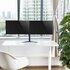 ACT AC8320 | Verstelbare Monitor-bureausteun | Tot 32" | Max 8kg | VESA 100x100 | 2 Monitoren_