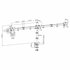 ACT AC8303 | Verstelbare Monitor-bureaubeugel | Tot 27" | Max 7kg | VESA 100x100 | 2 Monitoren_