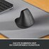 Logitech Lift | Ergonomische Draadloze Muis | Rechtshandig | RF + Bluetooth | 4000 DPI | Grafiet_