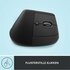 Logitech Lift | Ergonomische Draadloze Muis | Rechtshandig | RF + Bluetooth | 4000 DPI | Grafiet_
