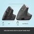 Logitech Lift | Ergonomische Draadloze Muis | Rechtshandig | RF + Bluetooth | 4000 DPI | Grafiet_