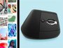 Logitech Lift | Ergonomische Draadloze Muis | Rechtshandig | RF + Bluetooth | 4000 DPI | Grafiet_