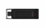 Kingston DataTraveler 70 | 128GB USB-C 3.2 Flash Drive | Zwart_