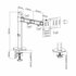 ACT AC8335 | Verstelbare Monitor-bureaubeugel | Tot 32" | Max 9kg | VESA 100x100 | 1 Monitor_