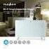 Nedis WIFIHTPL20FWT | Slimme Wi-Fi convectorkachel | 2000 W | Glazen frontpaneel | IP24 | Wit_