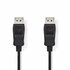 Nedis CCGB37010BK20 DisplayPort kabel 2 m Zwart_