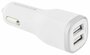 Mobiparts Car Charger Dual USB 4.8A White_
