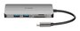 D-Link DUB-M610 notebook dock & poortreplicator Bedraad USB 3.2 Gen 1 (3.1 Gen 1) Type-C Aluminium, Zwart_