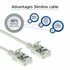ACT DC7000 netwerkkabel Grijs 0,5 m Cat6a U/FTP (STP)_