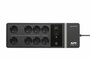 APC Back-UPS BE650G2-GR - Noodstroomvoeding 8x stopcontact, 650VA, 1 USB oplader, 1 USB datapoort_