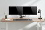 Neomounts Newstar DS75-450BL2 | In Hoogte Verstelbare Monitor-bureaubeugel | Tot 32" | Max 8kg | VESA 100x100 | 2 Monitoren_