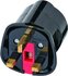 Brennenstuhl Travel Adapter earthed/GB netstekker adapter Type G (VK) Type F Zwart_