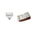 Gembird LC-PTF-01/100 kabel-connector RJ-45 Bruin, Zilver, Transparant_
