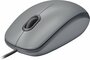Logitech M110 Silent | Bekabelde Muis | Links- en Rechtshandig | USB-A | 1000 DPI | Grafiet/Grijs_