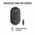 Logitech Pebble 2 M350s | Draadloze Muis | Links- en Rechtshandig | RF + Bluetooth | 4000 DPI | Grafiet_