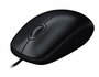 Logitech M90 | Bedrade Muis | Links- en Rechtshandig | USB-A | Zwart_