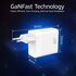 ACT USB-C/USB-A Lader | 3-poorts met PPS, QuickCharge en GanFast | 65 Watt_