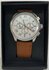 Enzo Tempo Milano heren horloge cognac bruin_
